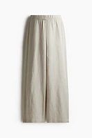 MAMA Before & After Linen-blend Pants