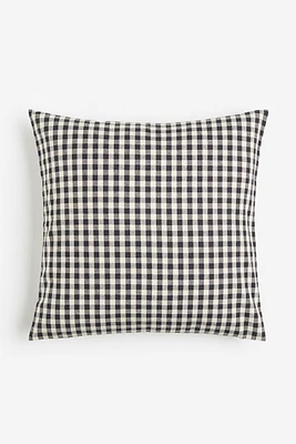 Checked Cushion Cover