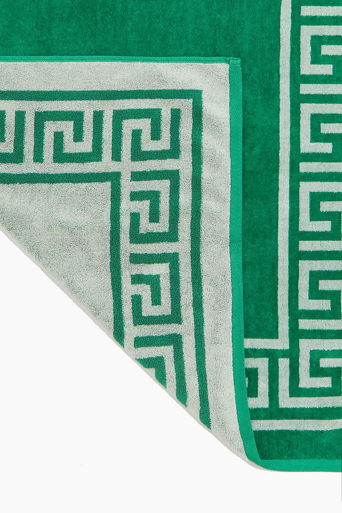 Greek Key Beach Towel