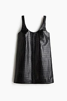 Crocodile-patterned mini dress