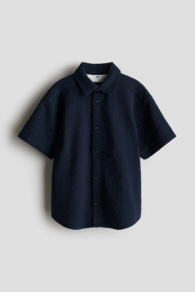 Chemise en crépon de coton