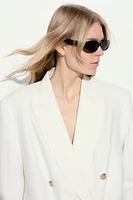 Linen-Blend Blazer