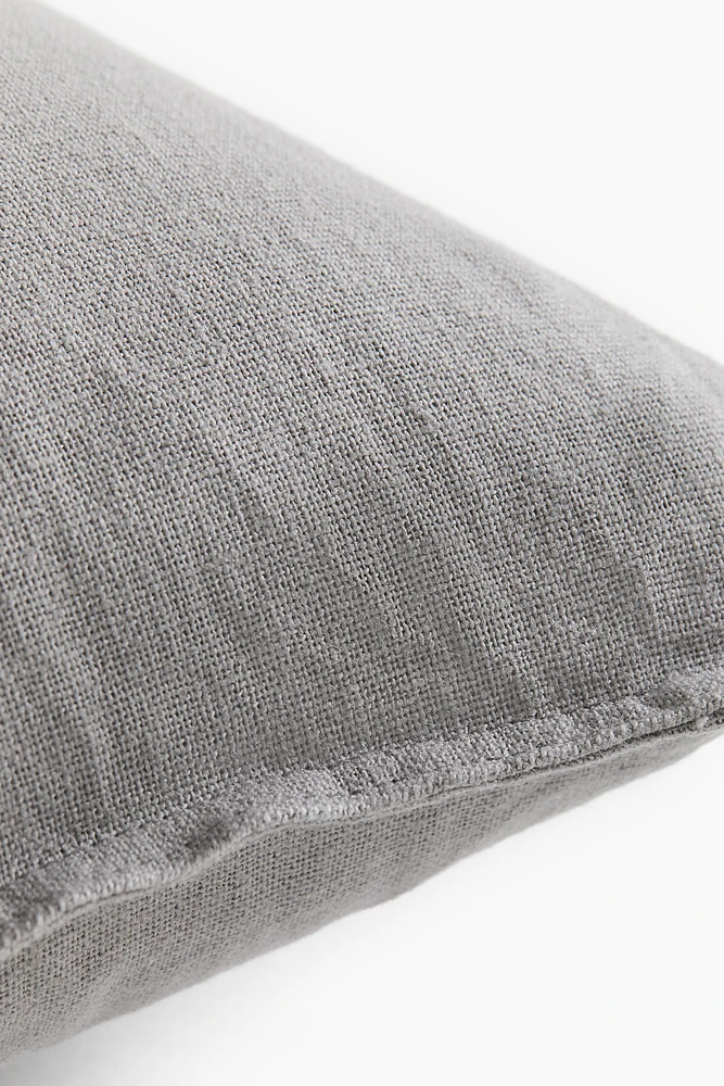 Housse de coussin en lin mélangé