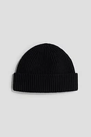 Rib-Knit Cotton Beanie