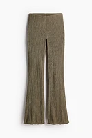 Textured Flared Leggings