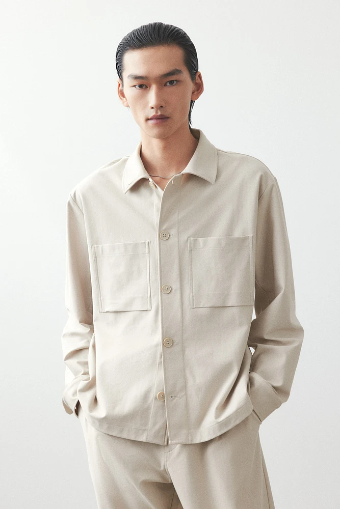 Regular Fit Twill overshirt