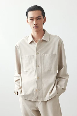 Regular-Fit Twill Overshirt