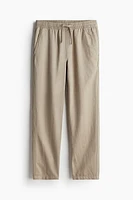 Relaxed Fit Linen-blend Pants