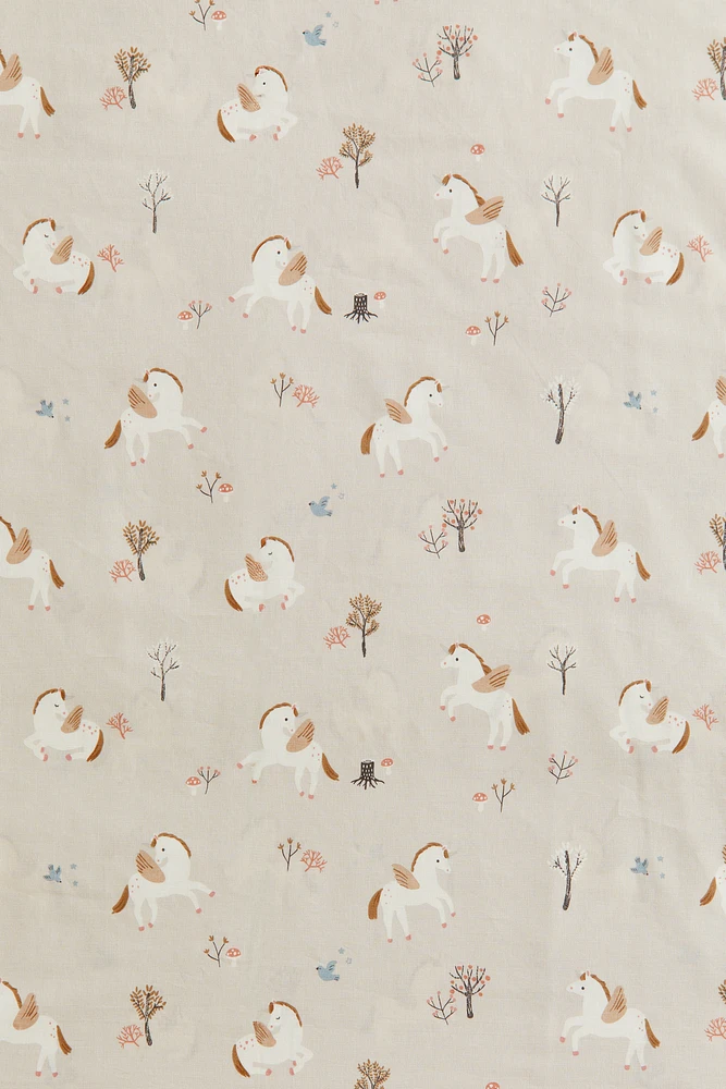 Patterned Cotton Duvet Cover Set