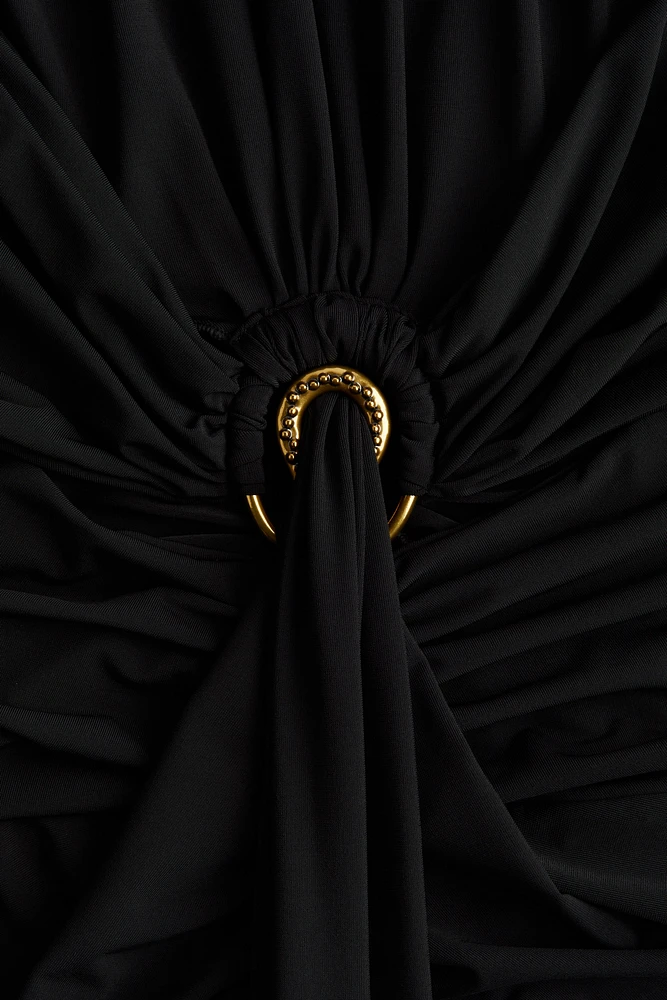 Draped Cutout Dress