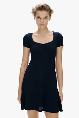 Pointelle-Jersey Dress