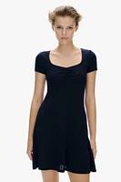 Pointelle-Jersey Dress