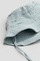 Cotton Muslin Bucket Hat