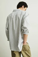 Relaxed Fit Linen-blend Shirt