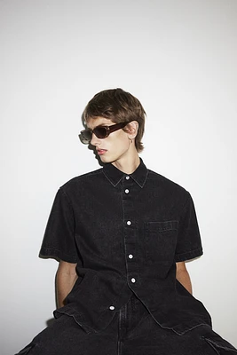 Chemise Coupe Flottante en denim