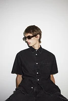 Chemise Coupe Flottante en denim