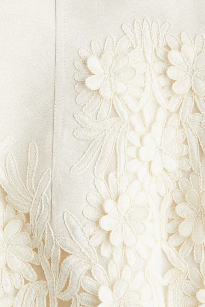 Appliquéd Bandeau Dress