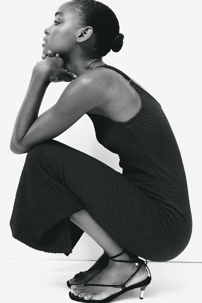 Crinkled Jersey Dress