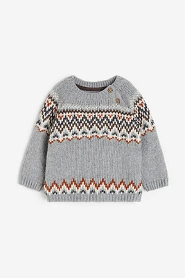 Jacquard-knit Sweater