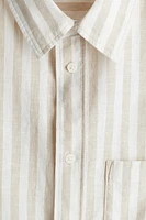 Regular-Fit Linen-Blend Shirt
