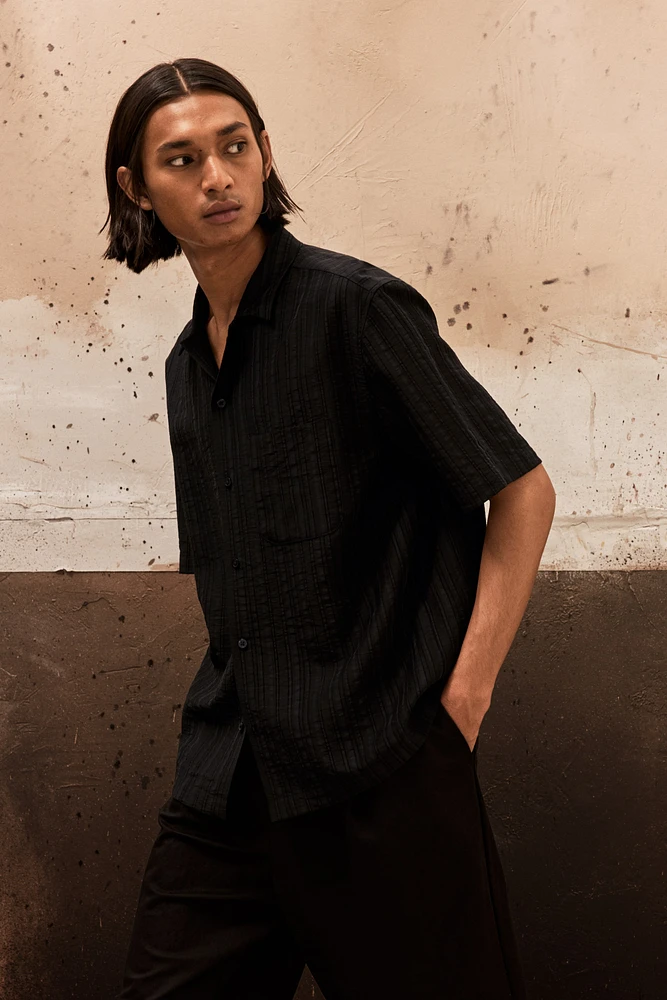 Regular-Fit Textured Resort Shirt
