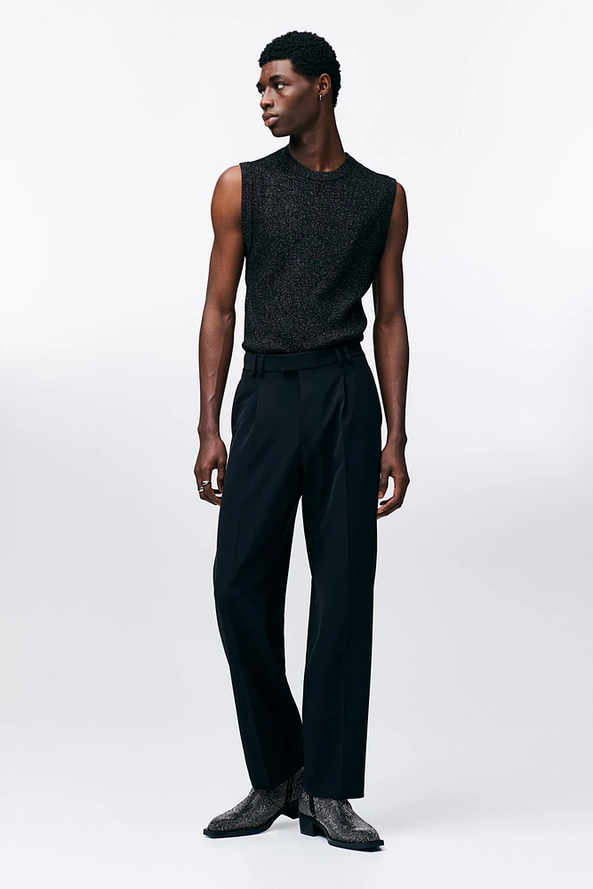 Slim Fit Glittery Sweater Vest