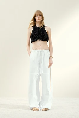 Pantalon ample en coton