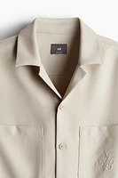 Regular Fit Short-sleeved Twill Resort Shirt