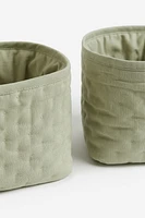 2-pack Quilted Storage Baskets