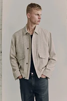 Short Textured-Weave Jacket