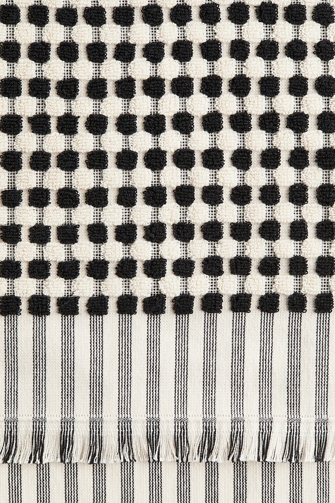 Patterned Cotton Terry Bath Towel