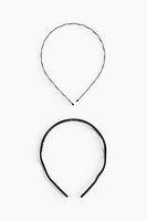 2-pack Wavy Hairbands