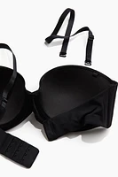 Padded Microfiber Balconette Bra
