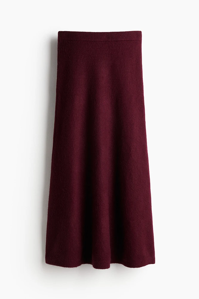 Flared Knit Skirt