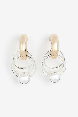 Two-toned Hoop Earrings