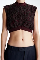 Glittery Crop Top