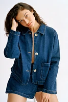 Twill Jacket with Collar