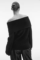 MAMA Off-the-Shoulder Sweater