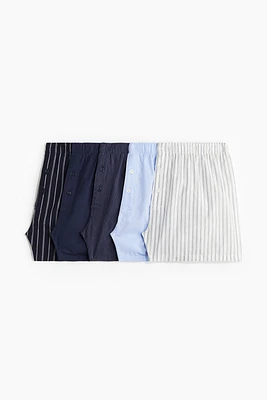 5-pack Woven Cotton Boxer Shorts