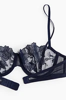 Embroidered Balconette Bra