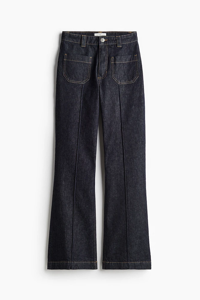 Creased Denim Pants