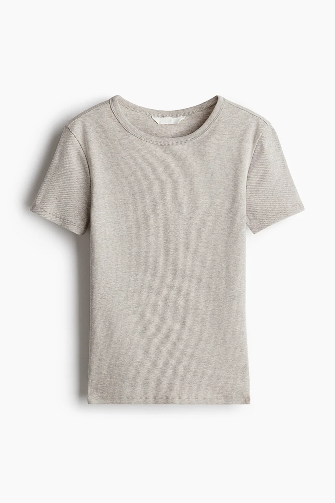 T-shirt côtelé