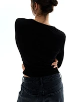 Fine-Knit Wool Top