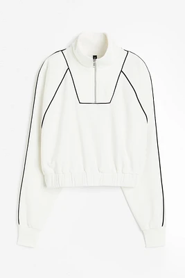 Oversized Half-zip Sweatshirt