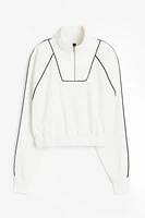 Oversized Half-zip Sweatshirt