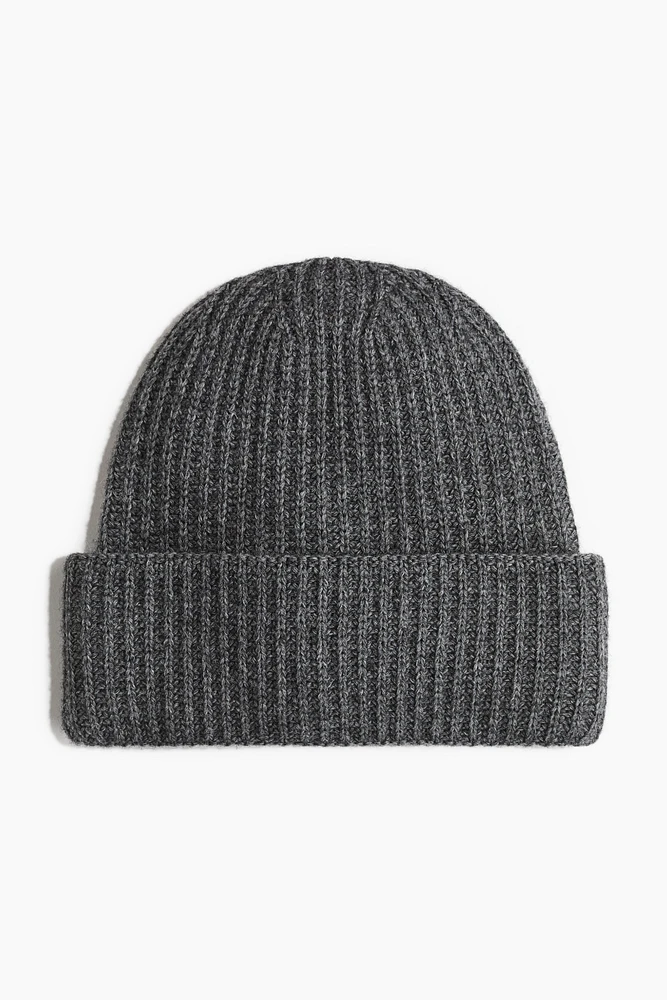 Rib-Knit Wool-Blend Hat