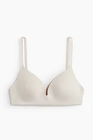 Padded Soft-Cup Microfiber Bra