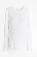 MAMA Ribbed Jersey Top