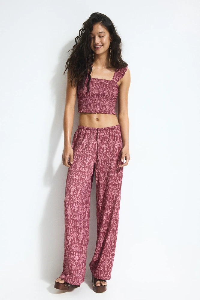 Smocked Crop Top