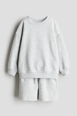 2-Piece Sweatshirt and Shorts Set